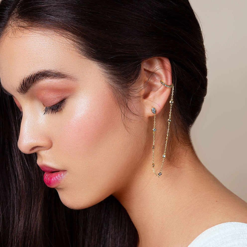 Zar cuff earring - gold plated