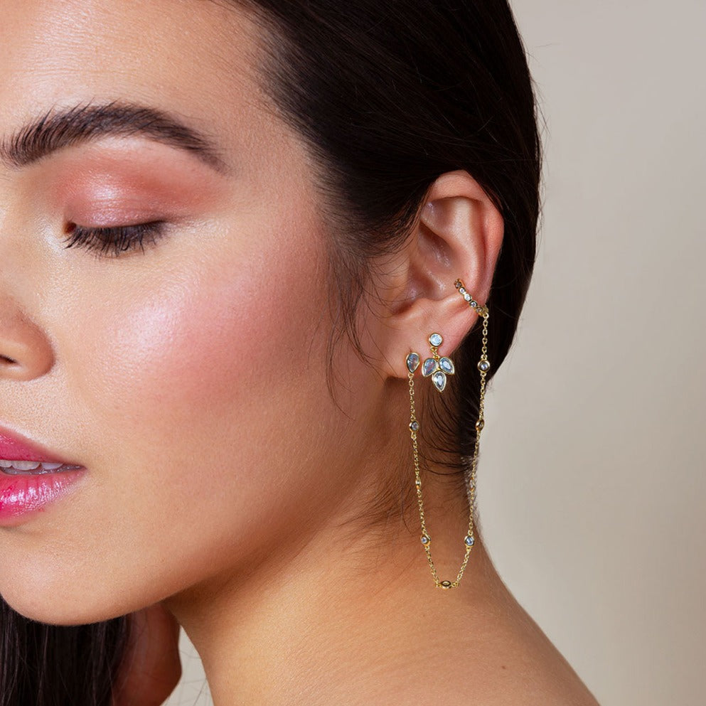 Zar cuff earring - gold plated