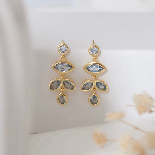 Pemala earrings - gold plated