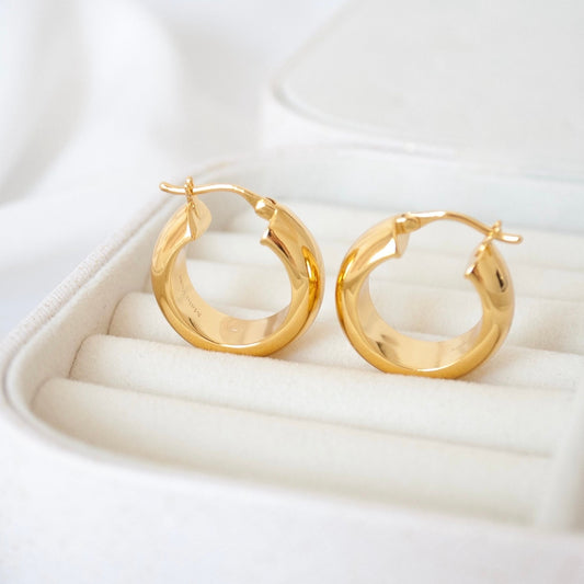 Blair chunky hoops - gold plated